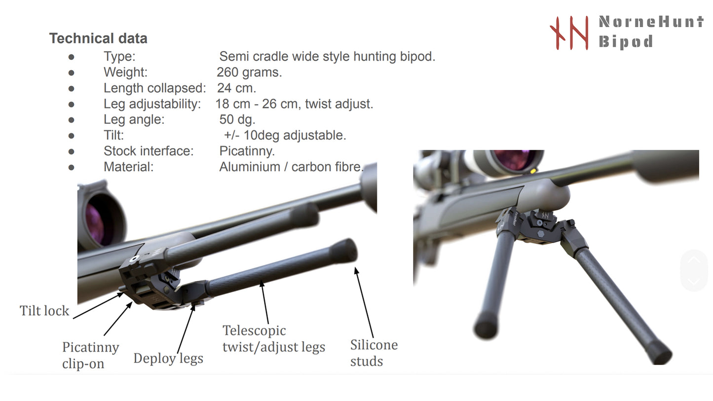 NorneHunt Svartr Bipod